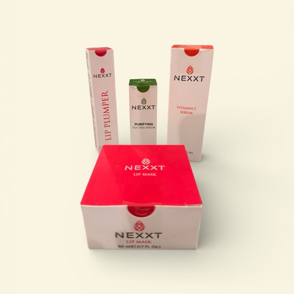 NEXXT Skincare Bundle Vitamin C Serum, Tea Tree Serum, Lip Plumper, Lip Mask NEW - Picture 7 of 7